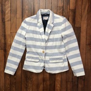 MERONA White and Blue Striped Blazer